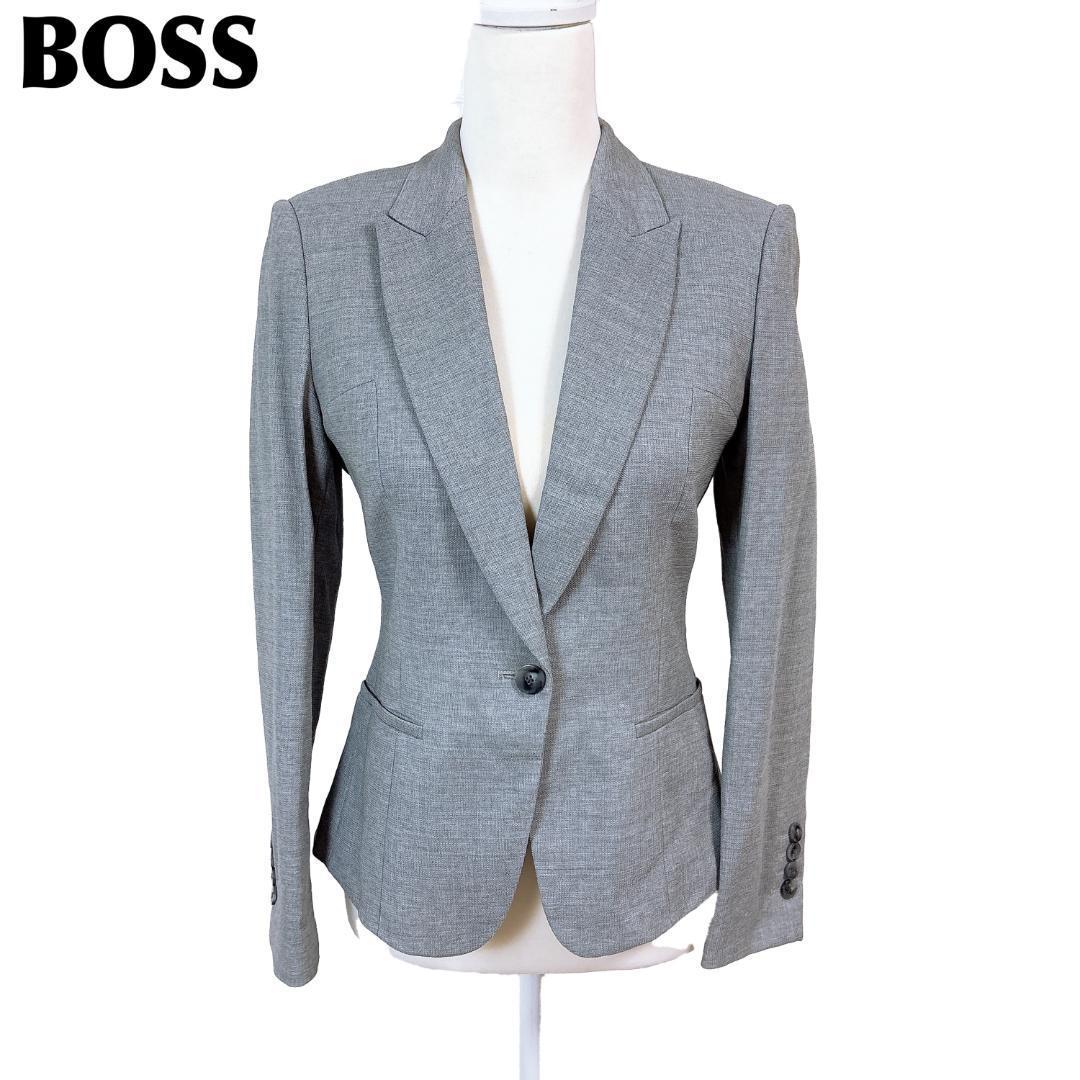 【美品】ヒューゴボス HUGOBOSS テーラードジャケット DE34