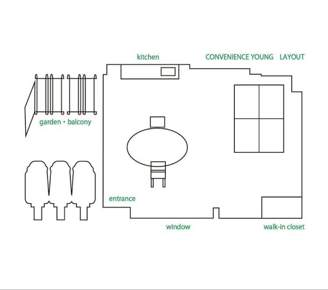 【完売品】convenience young スウェット ホワイトグレー