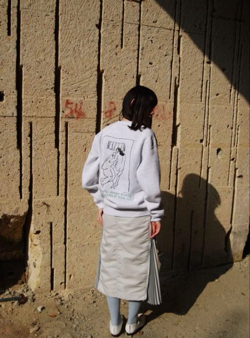 【完売品】convenience young スウェット ホワイトグレー