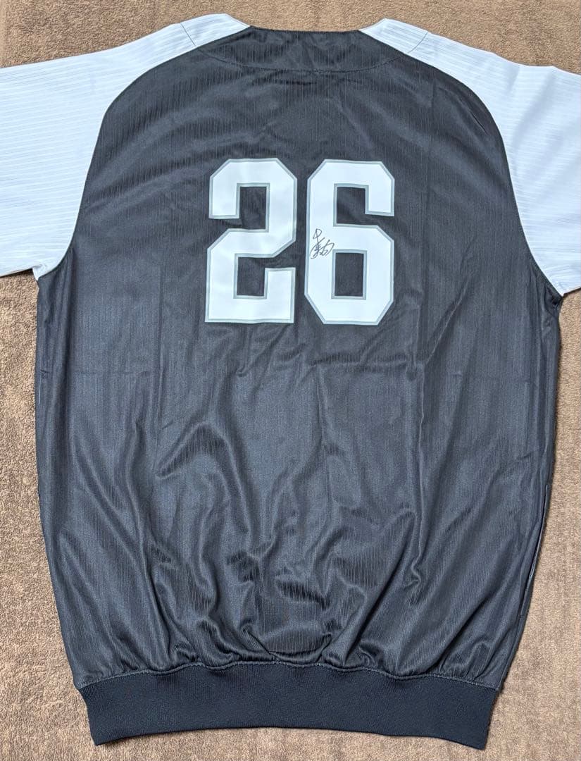 【選手実使用】ソフトバンクホークス 大津投手 直筆サイン入りゲーマージャケット