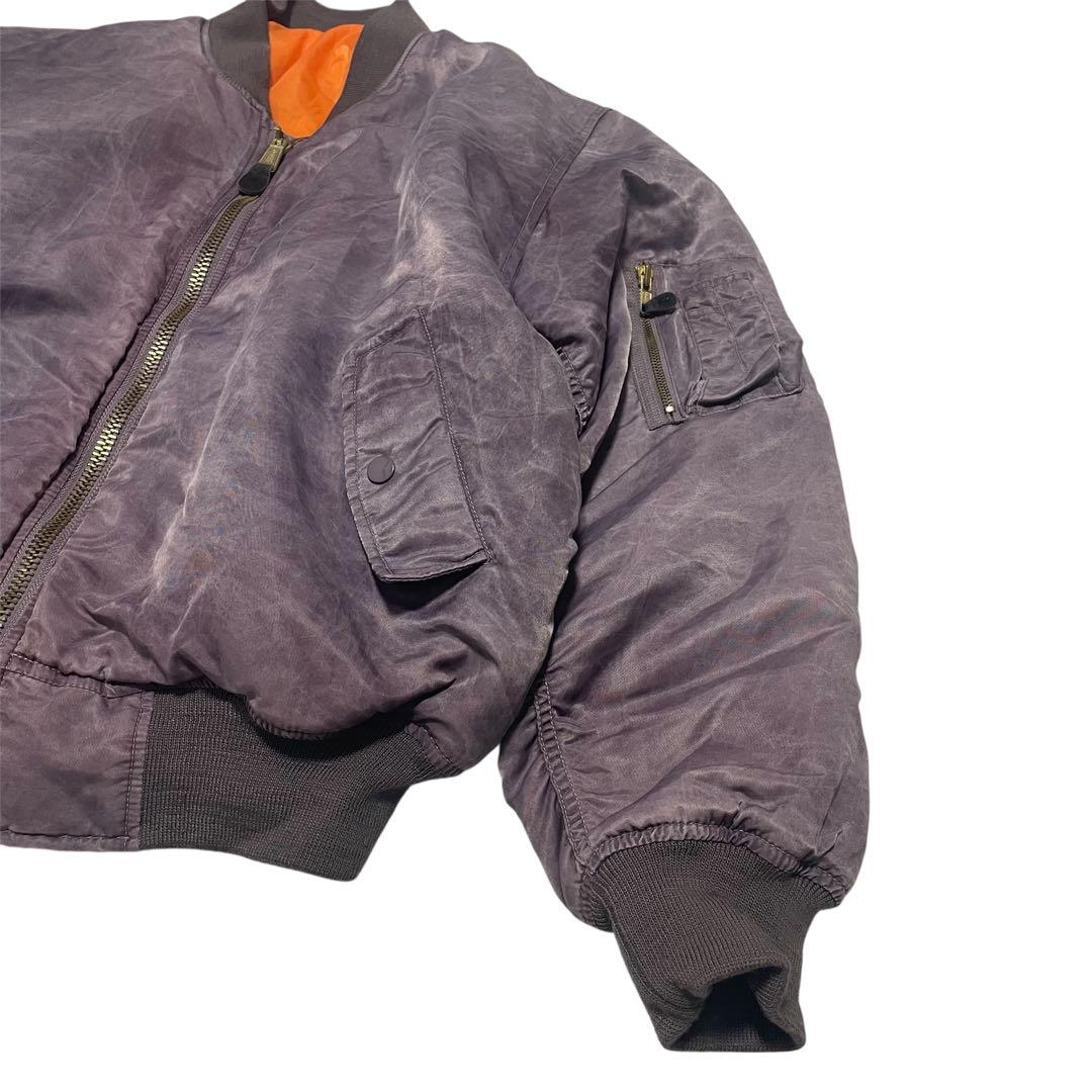 90s霜降り加工　COBLES MA-1 ボンバージャケット リバーシブルLL