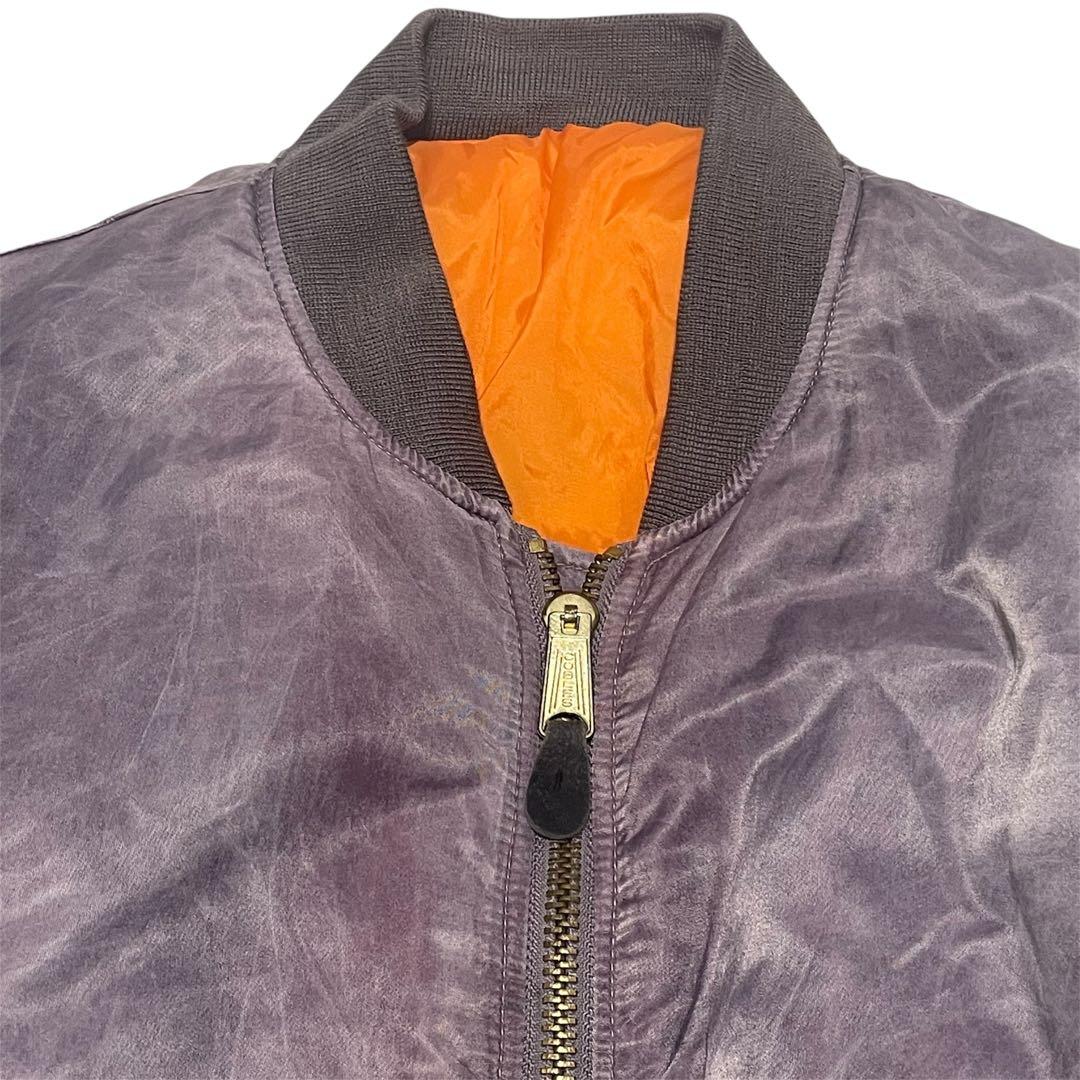 90s霜降り加工　COBLES MA-1 ボンバージャケット リバーシブルLL