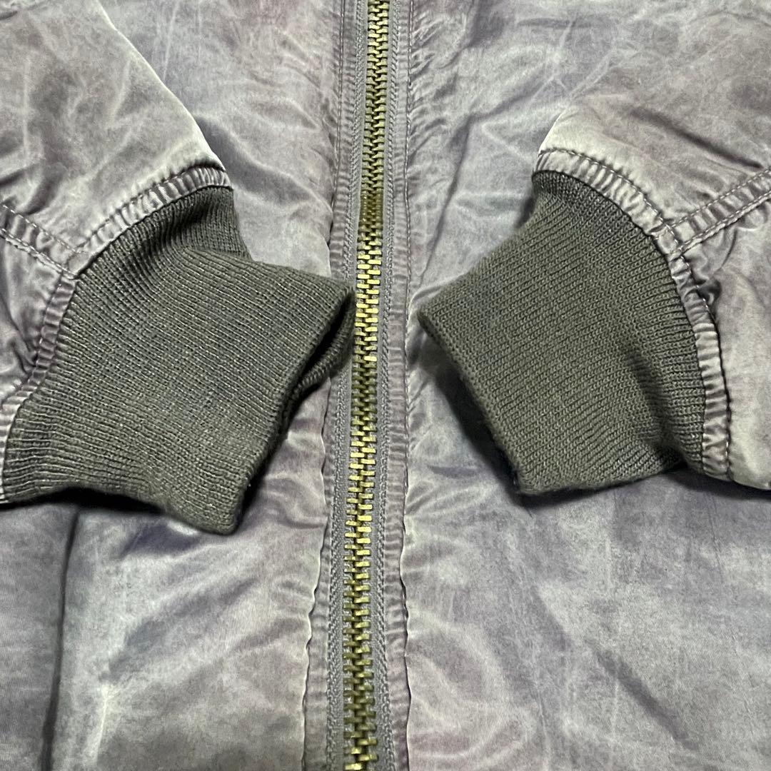 90s霜降り加工　COBLES MA-1 ボンバージャケット リバーシブルLL