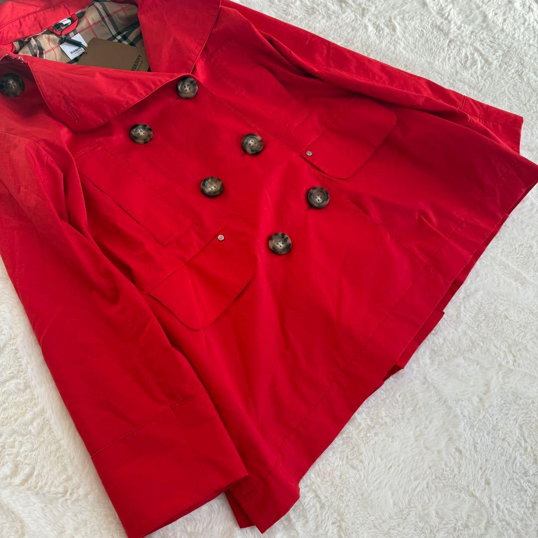 新品未使用　タグ付き　現行　バーバリー　ショートトレンチ コットン　14Y