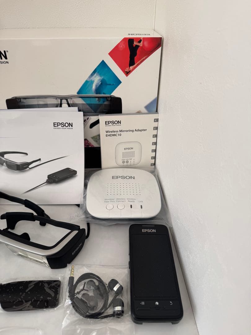 【極美品】EPSON MOVERIO BT-200AV + EHDMC10