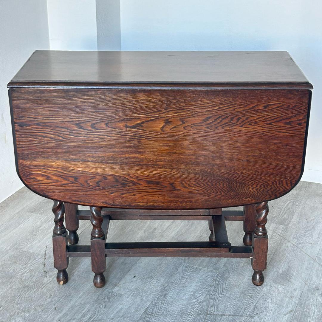 アンティーク 家具 ゲートレッグテーブル 1930年頃 イギリス 英国 381A