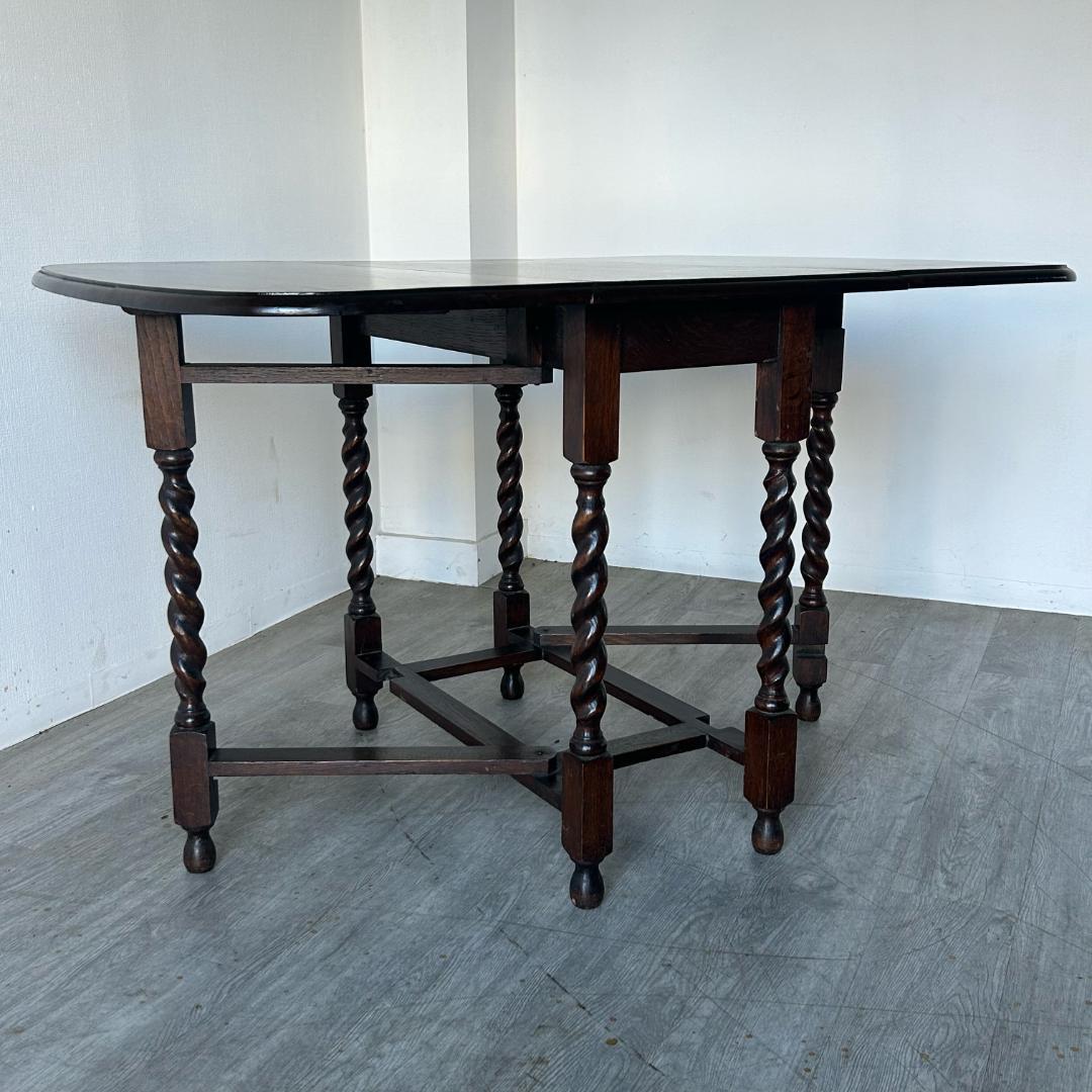 アンティーク 家具 ゲートレッグテーブル 1930年頃 イギリス 英国 381A