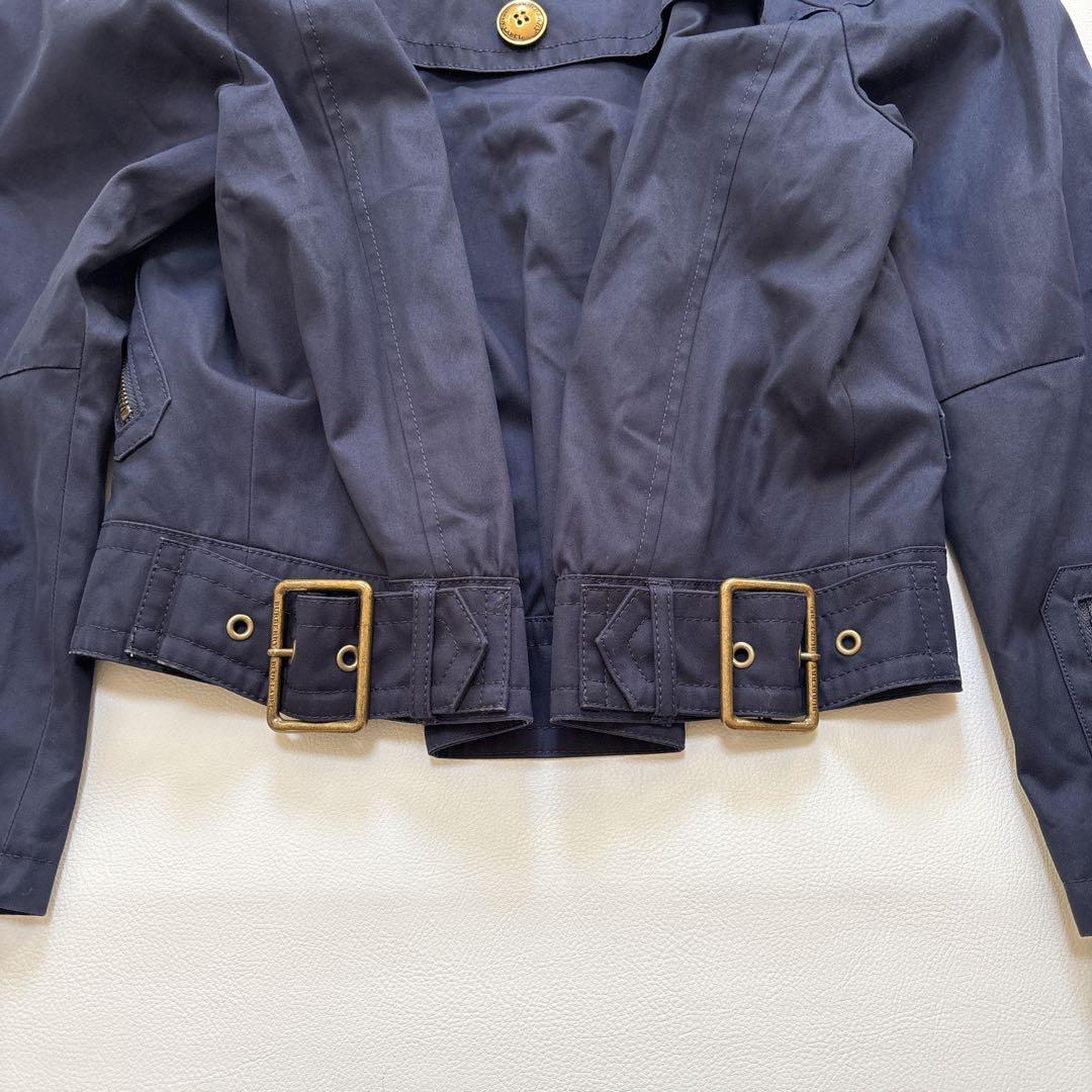 バーバリー ブルーレーベル ノバチェック ピーコート ナポレオン 金ボタン