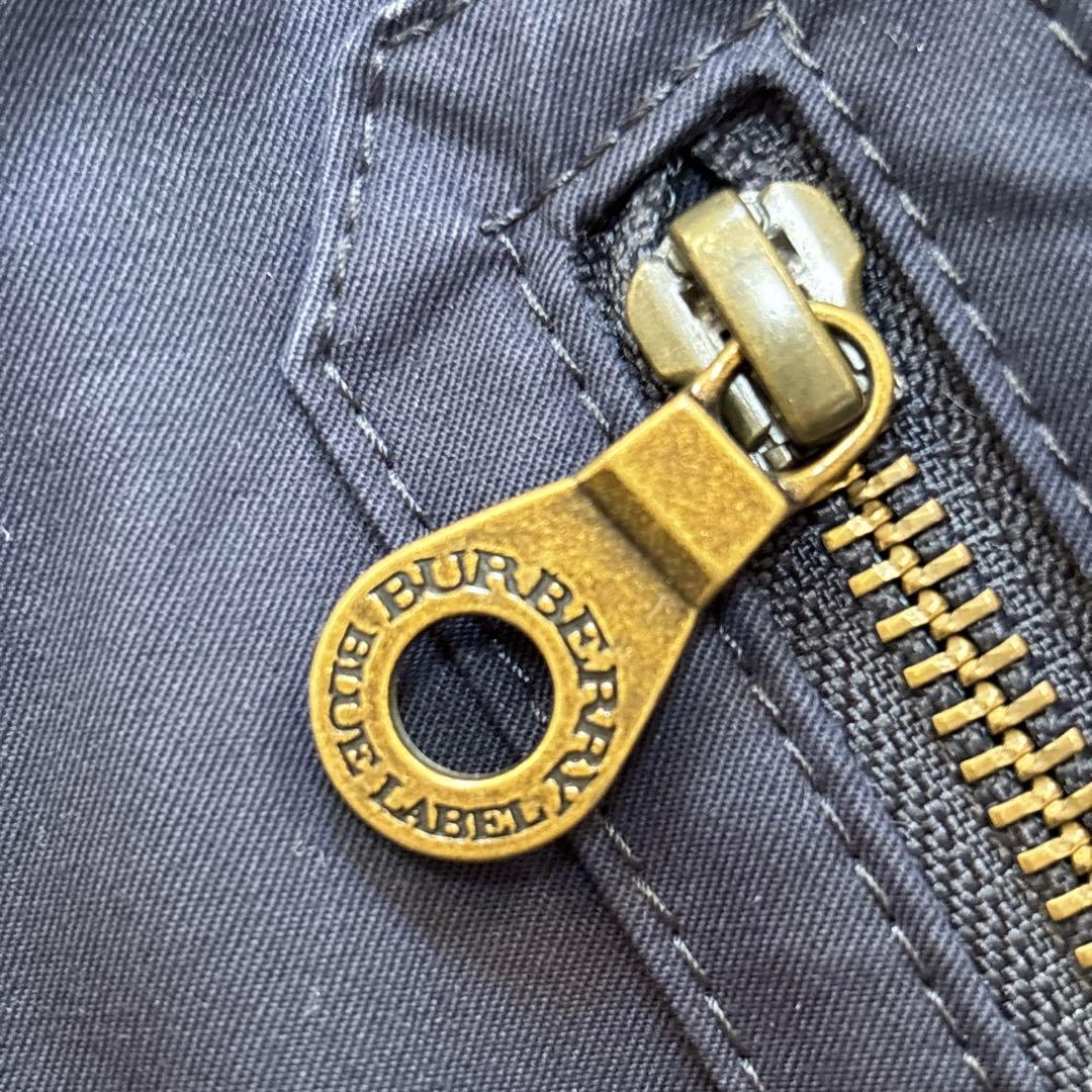 バーバリー ブルーレーベル ノバチェック ピーコート ナポレオン 金ボタン