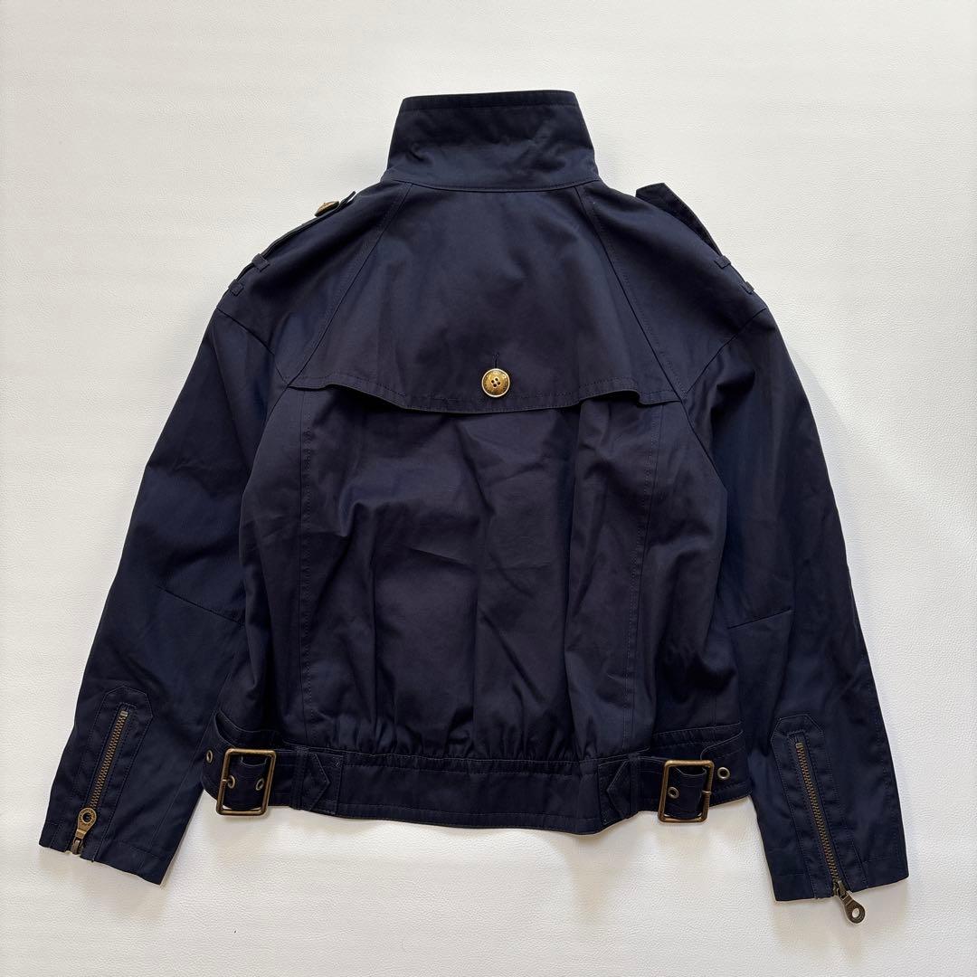 バーバリー ブルーレーベル ノバチェック ピーコート ナポレオン 金ボタン