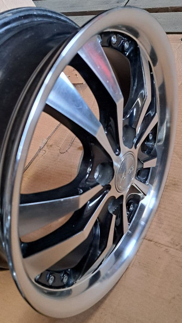 VOLTEC★15x5Jインチホイール 4H100+45 スポークデザイン4本