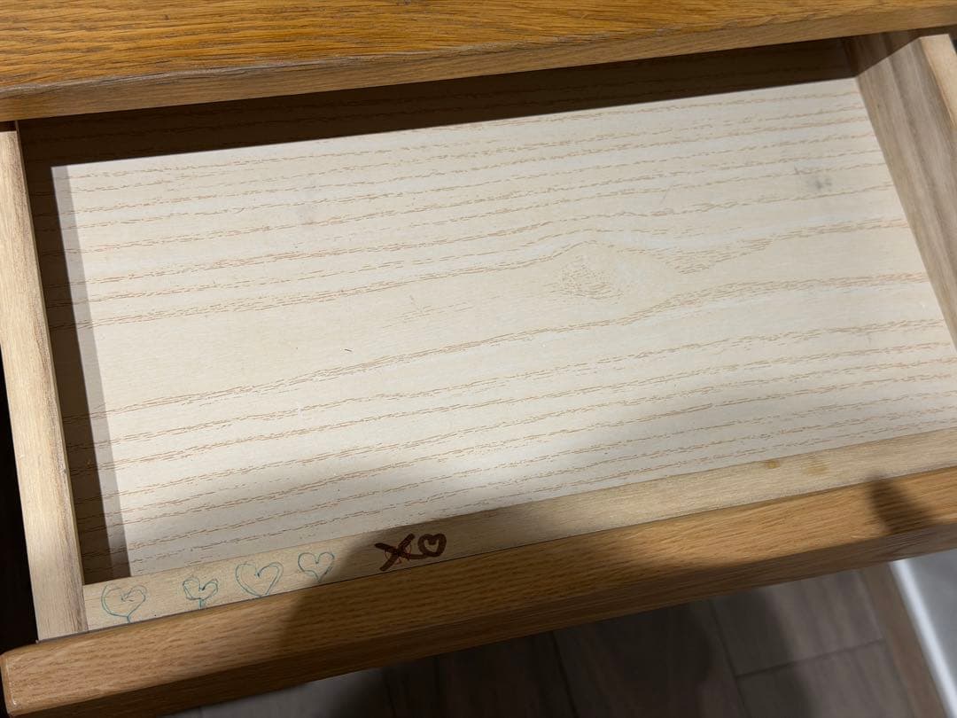 【無印】木製デスク引き出し付き