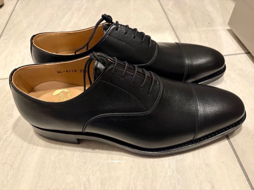 スコッチグレイン NL4116 26.5 ストレートチップ 黒