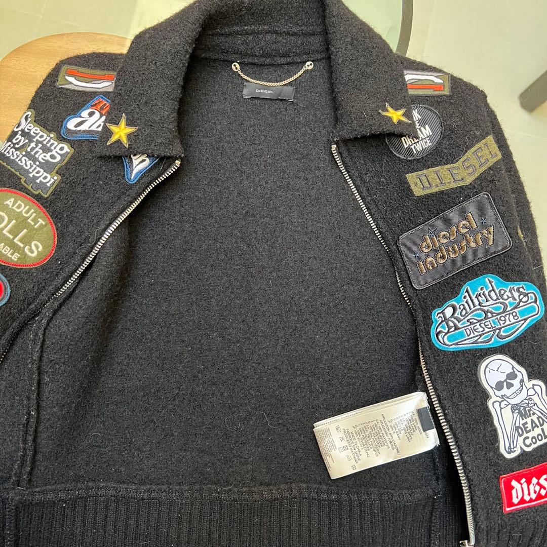 クリスマスSALE】DIESELジャンバージャケット　ワッペン　ロゴ