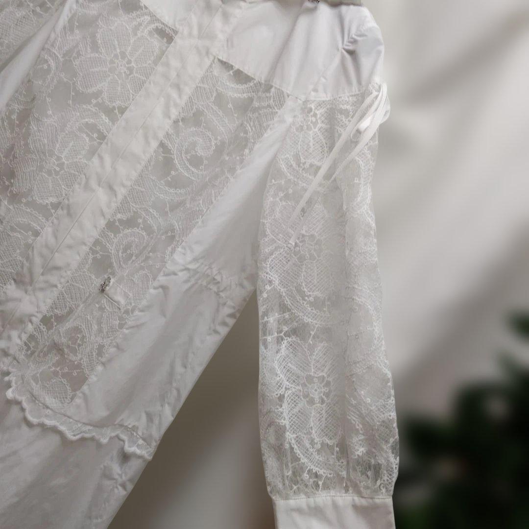 白レース仕立てコートサイズ42