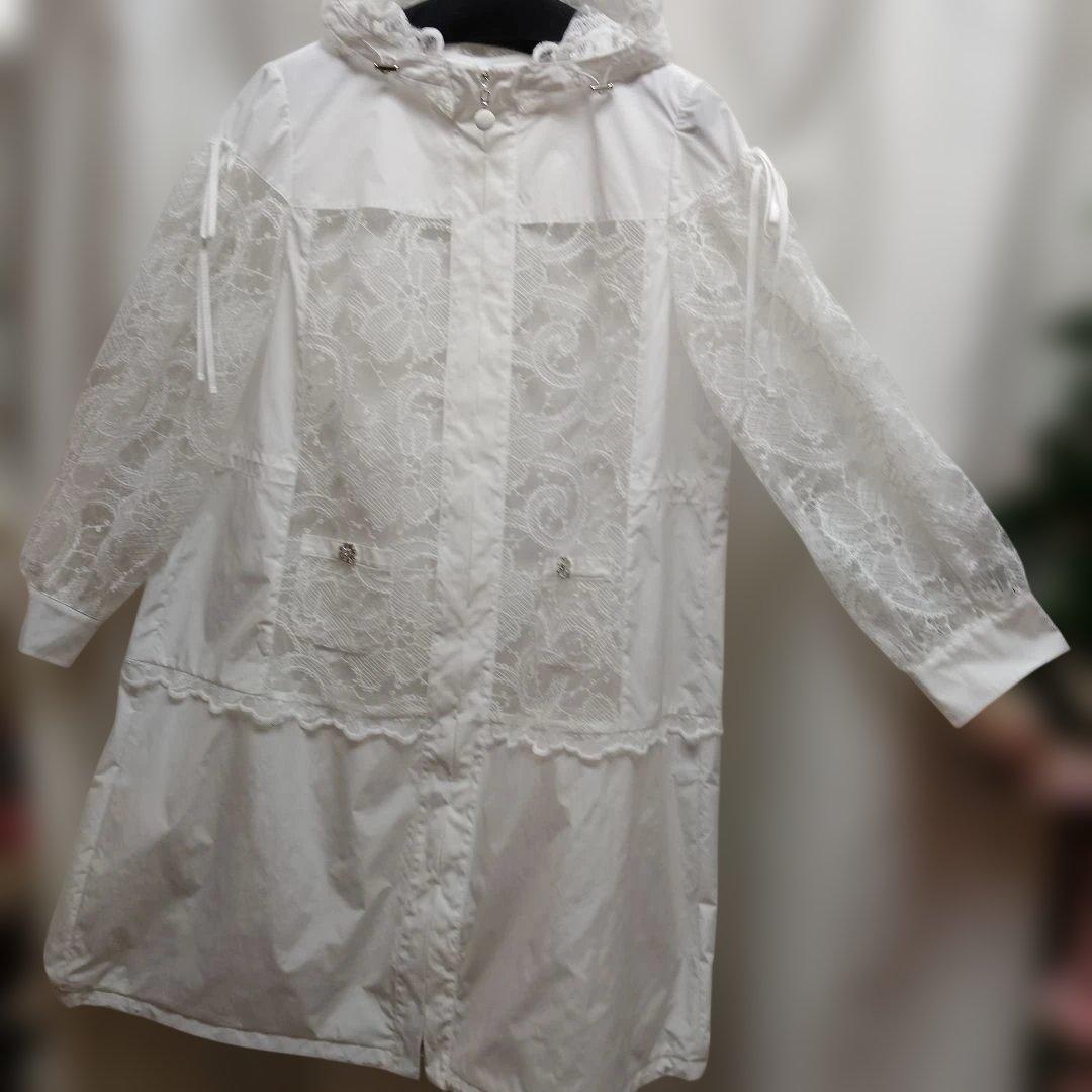 白レース仕立てコートサイズ42