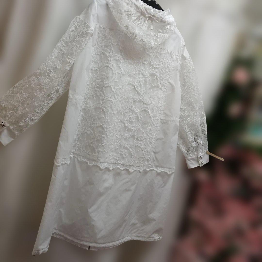 白レース仕立てコートサイズ42