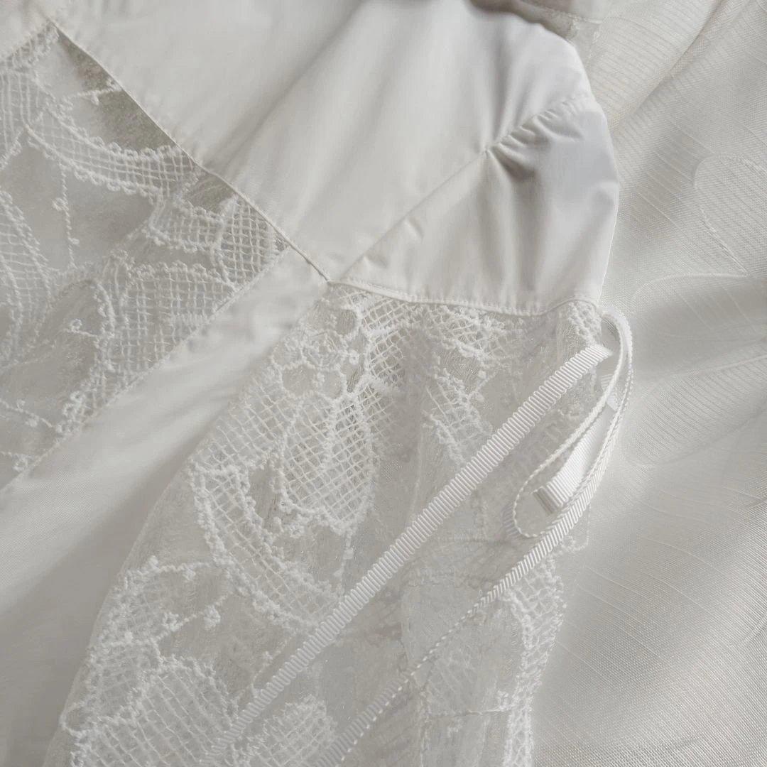 白レース仕立てコートサイズ42