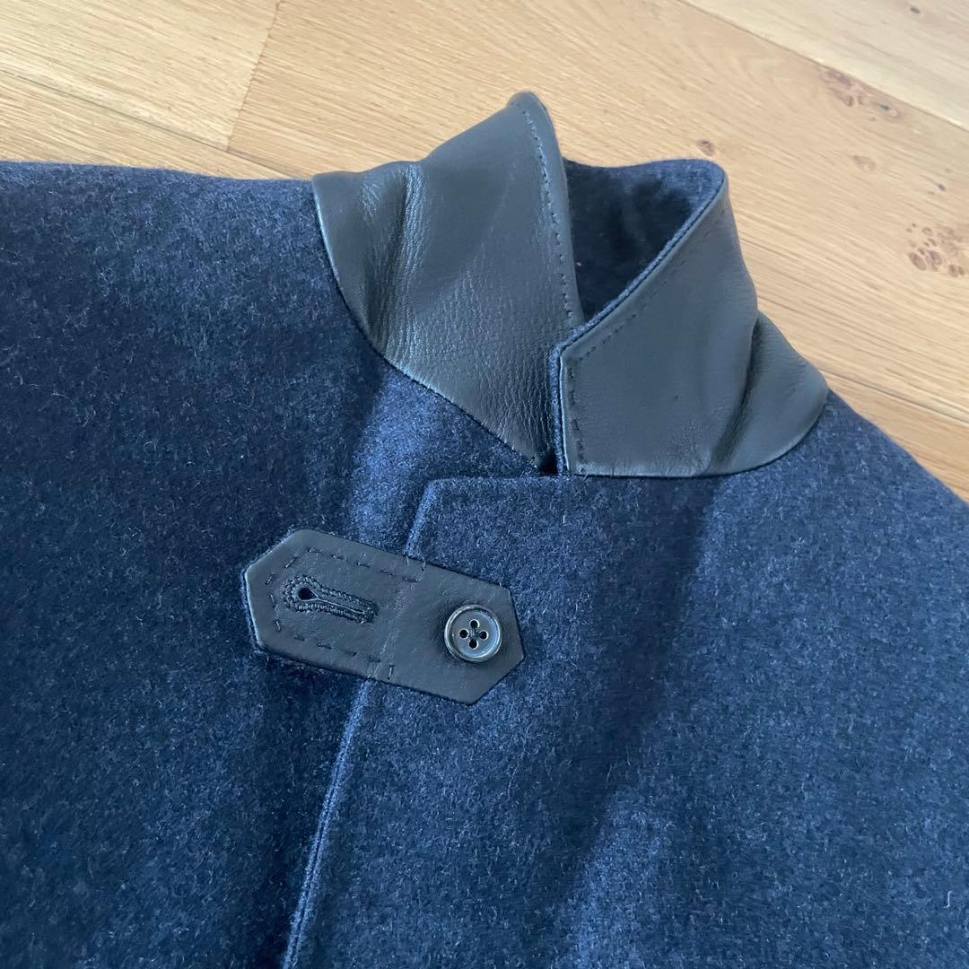 最高級！HERMÈS エルメス テーラードジャケット カシミア イタリア製 紺