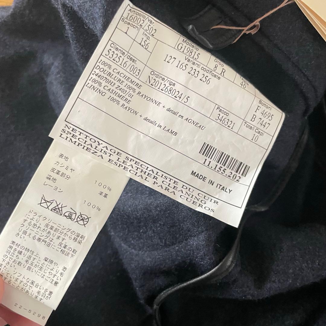 最高級！HERMÈS エルメス テーラードジャケット カシミア イタリア製 紺