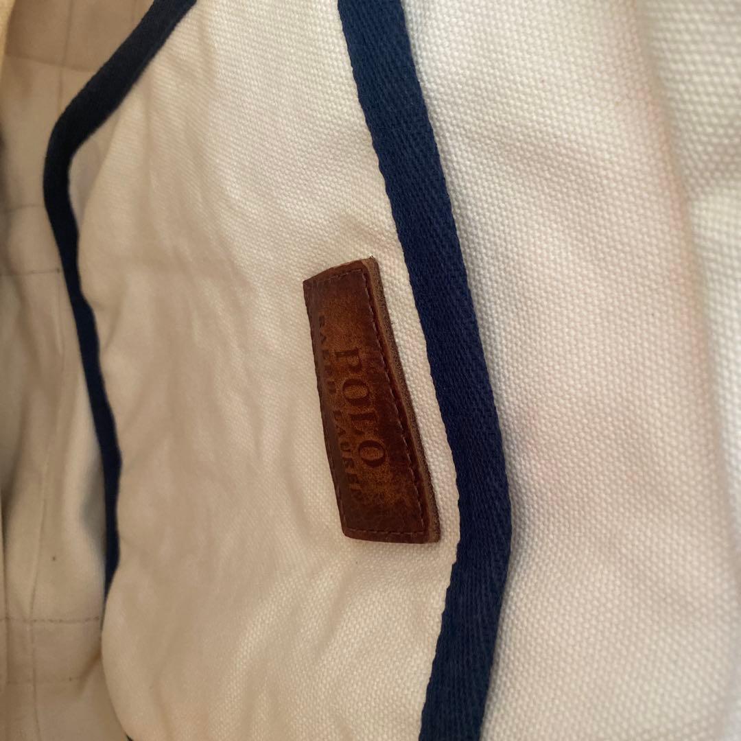 ラルフローレン ポロベア トートバッグ ベージュ ネイビー