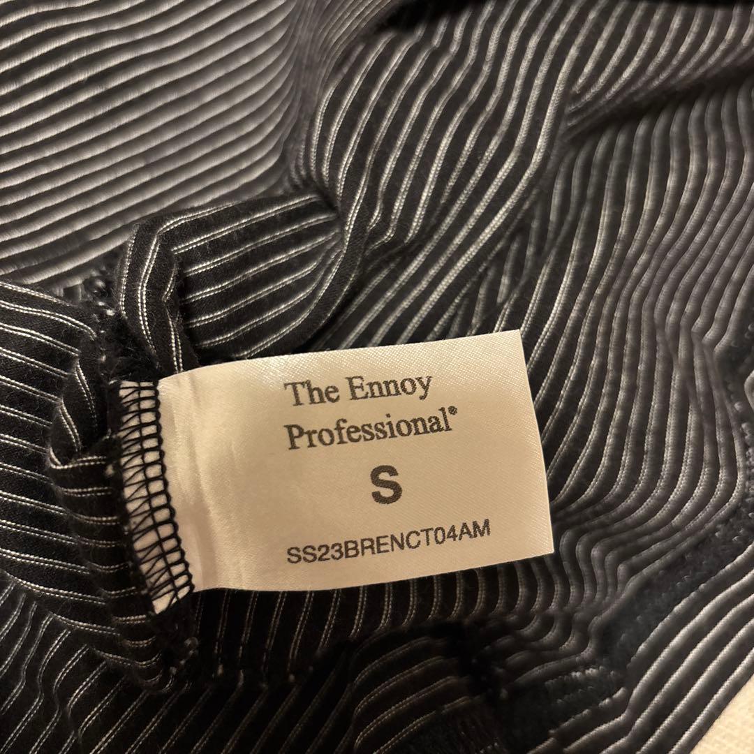 ennoy エンノイ 23SS ボーダーロンT サイズS ブラック