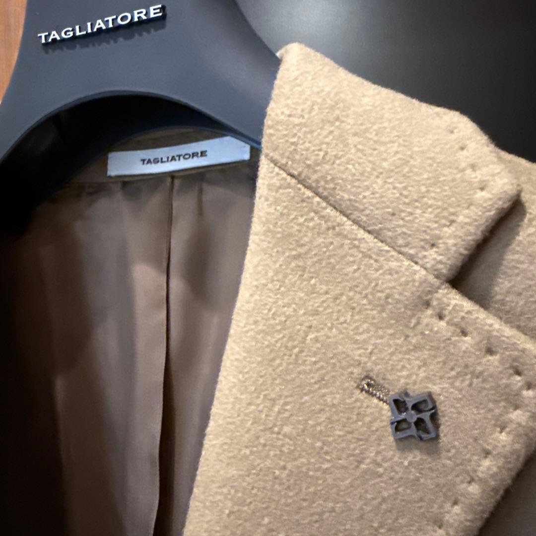 売り切り！新品未使用　TAGLIATORE カシミヤ100% コート　ベージュ