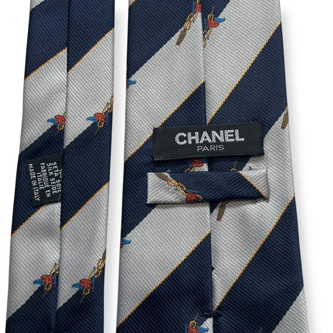 美品✨CHANEL ネクタイ　シャネル ココマーク　ジャガード　おしゃれ