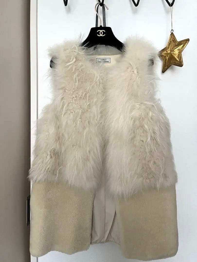 美品⭐︎グレースコンチネンタル　カシミヤファージレ　ベスト