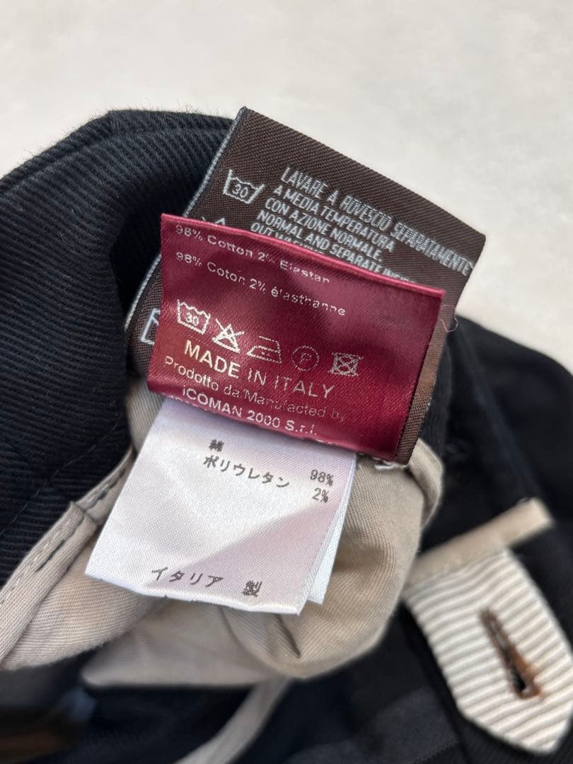 BERWICH ベルウィッチ スコッチ パンツ 46 黒