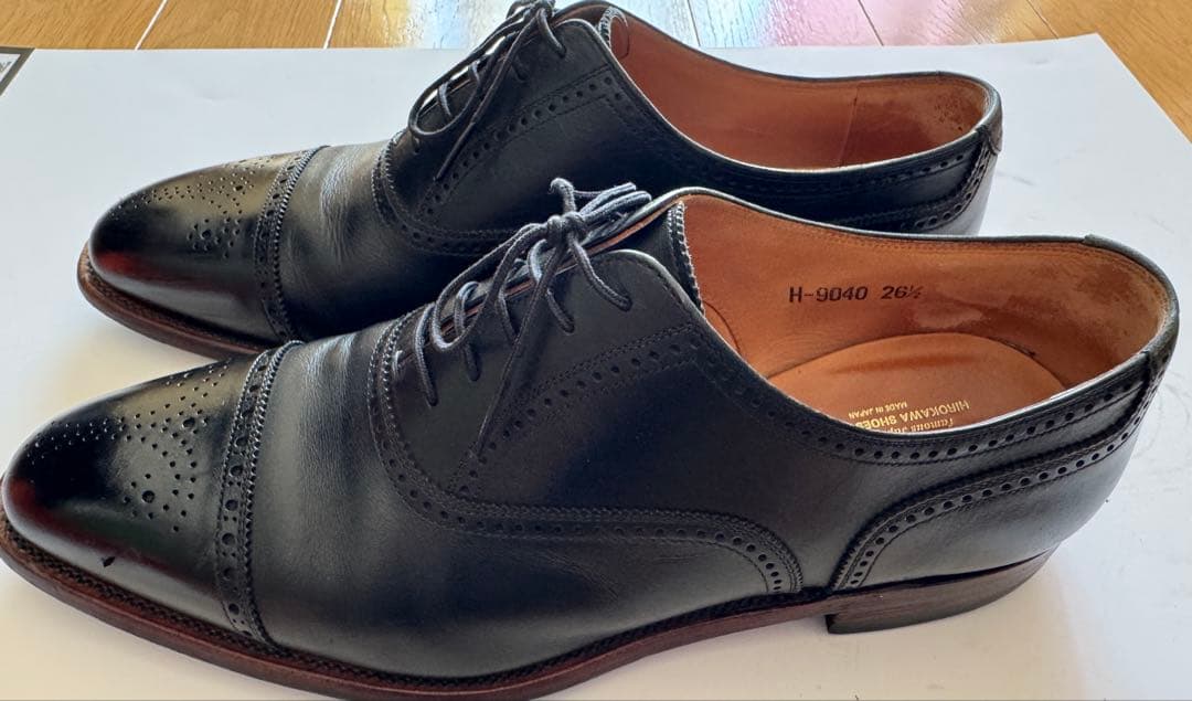 スコッチグレイン　ウィングチップ ドレスシューズ 黒26,5cm