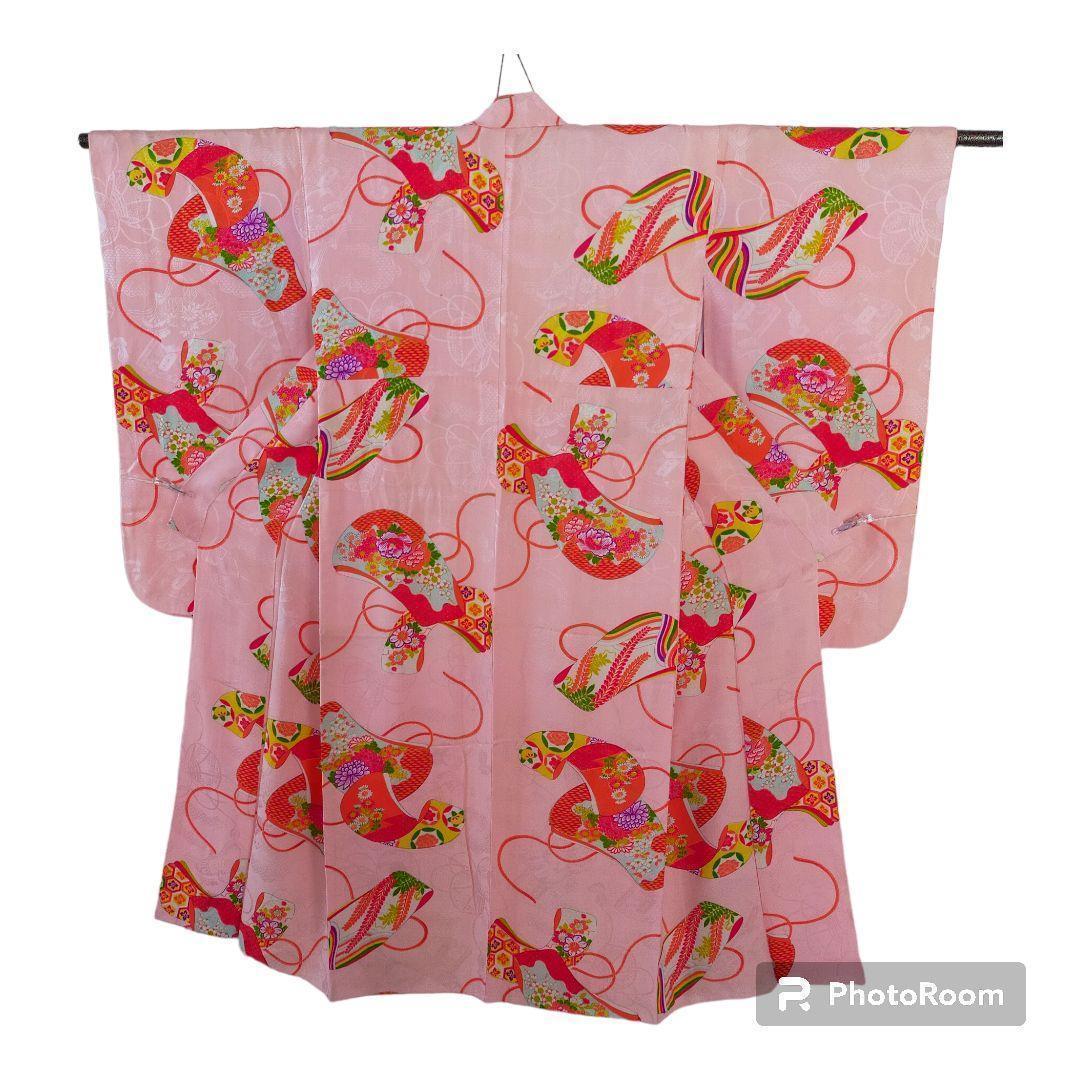 アンティーク 七五三　正絹 7歳 セット 081504