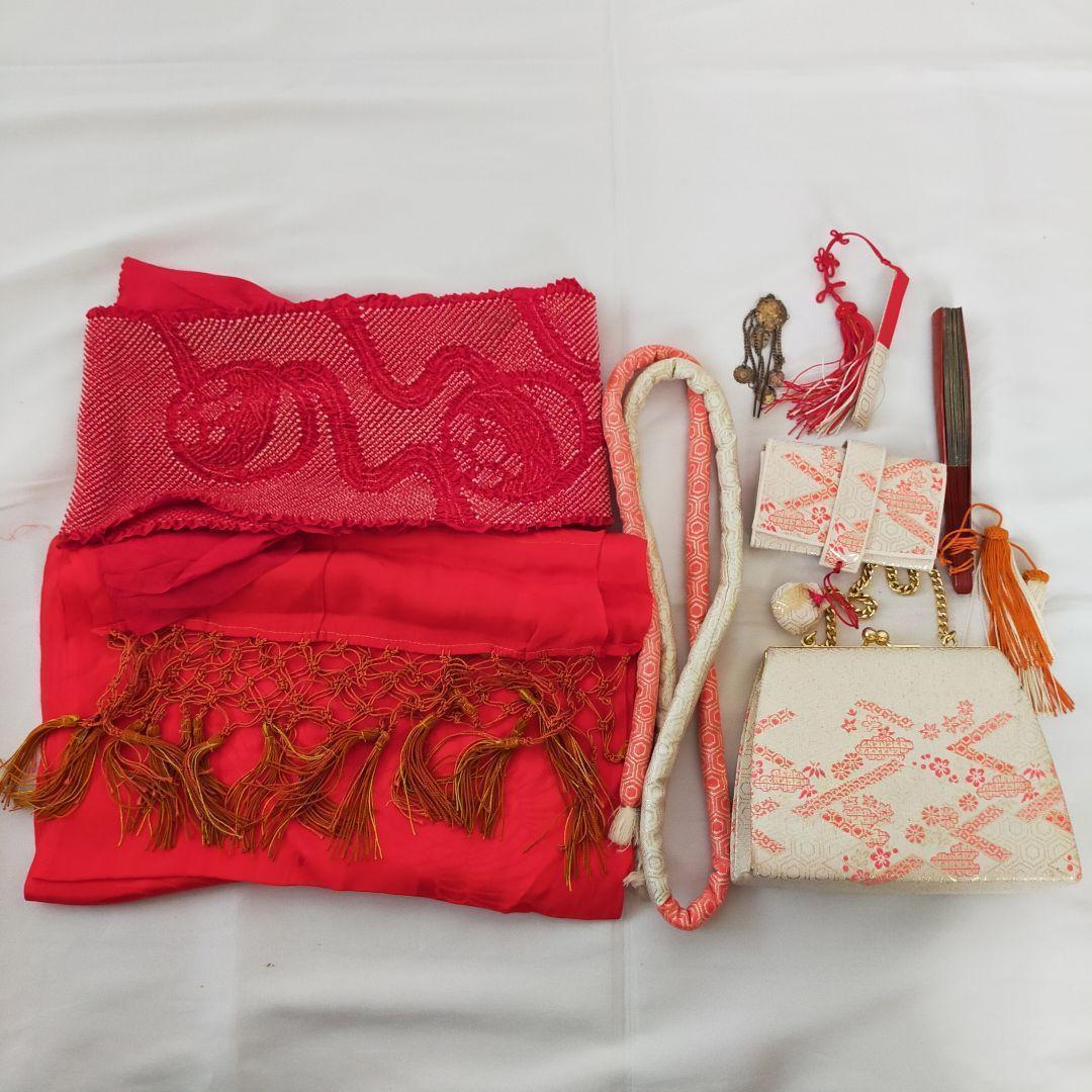 アンティーク 七五三　正絹 7歳 セット 081504