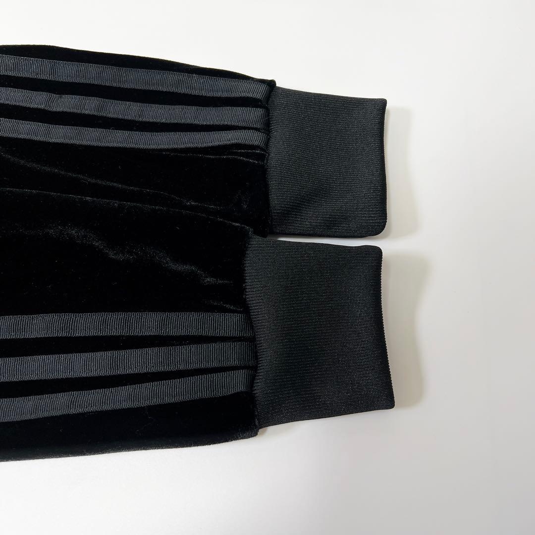 《美品》アディダス トラックジャケット SST ベロア 黒×緑 2XOTサイズ