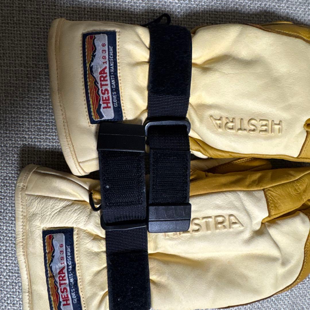 ＊美品＊Hestra サイズ6 ／3 FINGER FULL LEATHER