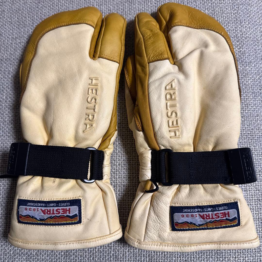 ＊美品＊Hestra サイズ6 ／3 FINGER FULL LEATHER
