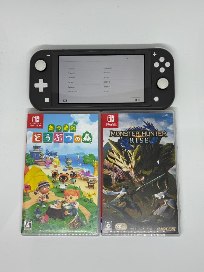 【美品】Nintendo Switch Lite グレー 本体＋ソフト2本