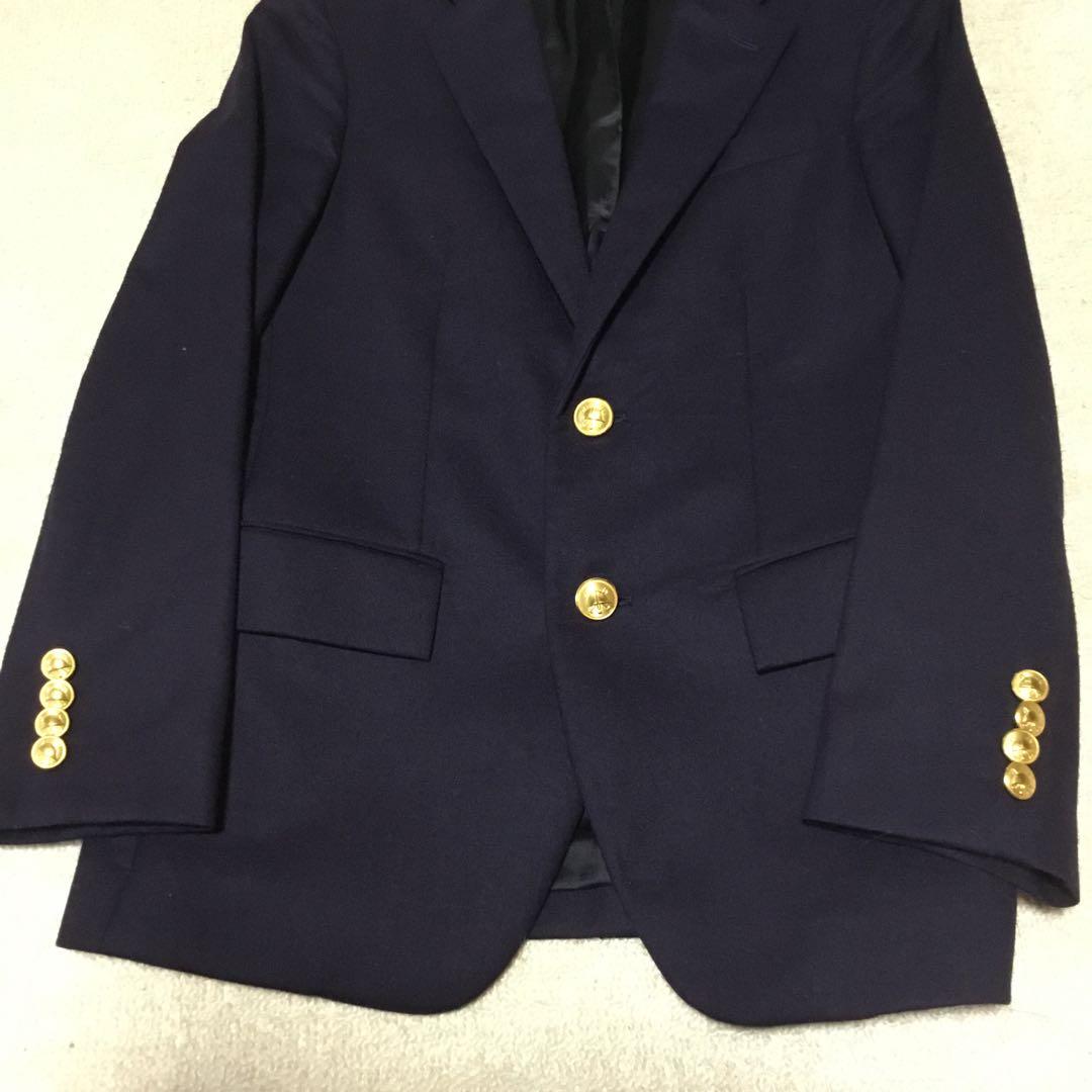 美品 現行ポロラルフローレン 150 テーラード 紺ブレ 金ボタン イタリア製