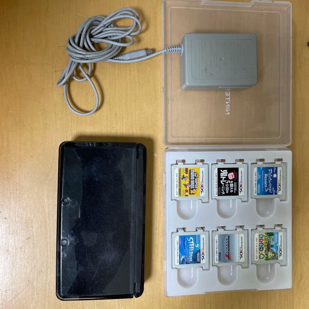 3DS/ブラック/カセット6個付