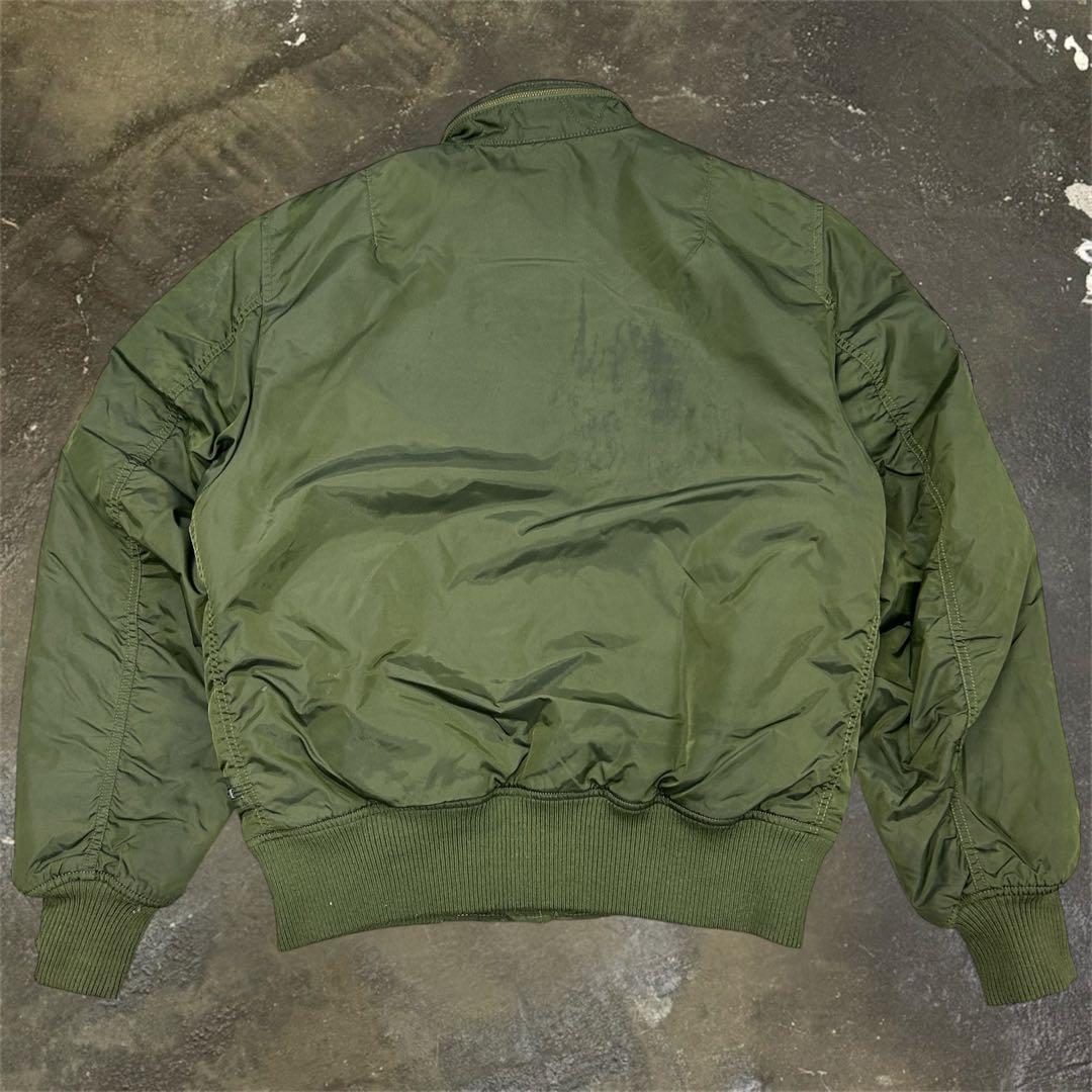 ★ALPHA INDUSTRIES MA-1 フライトジャケット L オリーブ