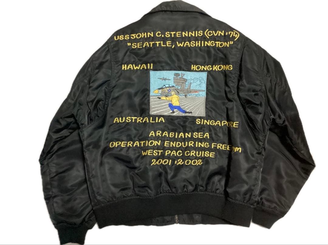 ツアージャケット スーベニアジャケット スカジャン ワッペン フライトジャケット