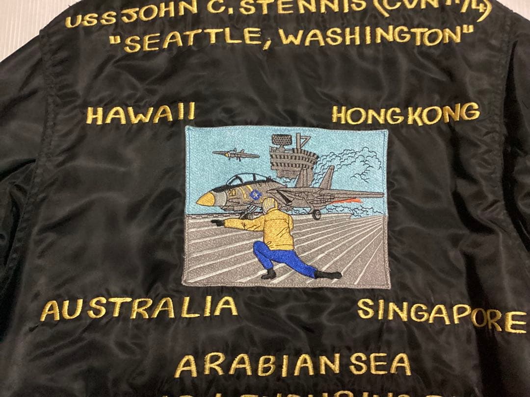 ツアージャケット スーベニアジャケット スカジャン ワッペン フライトジャケット