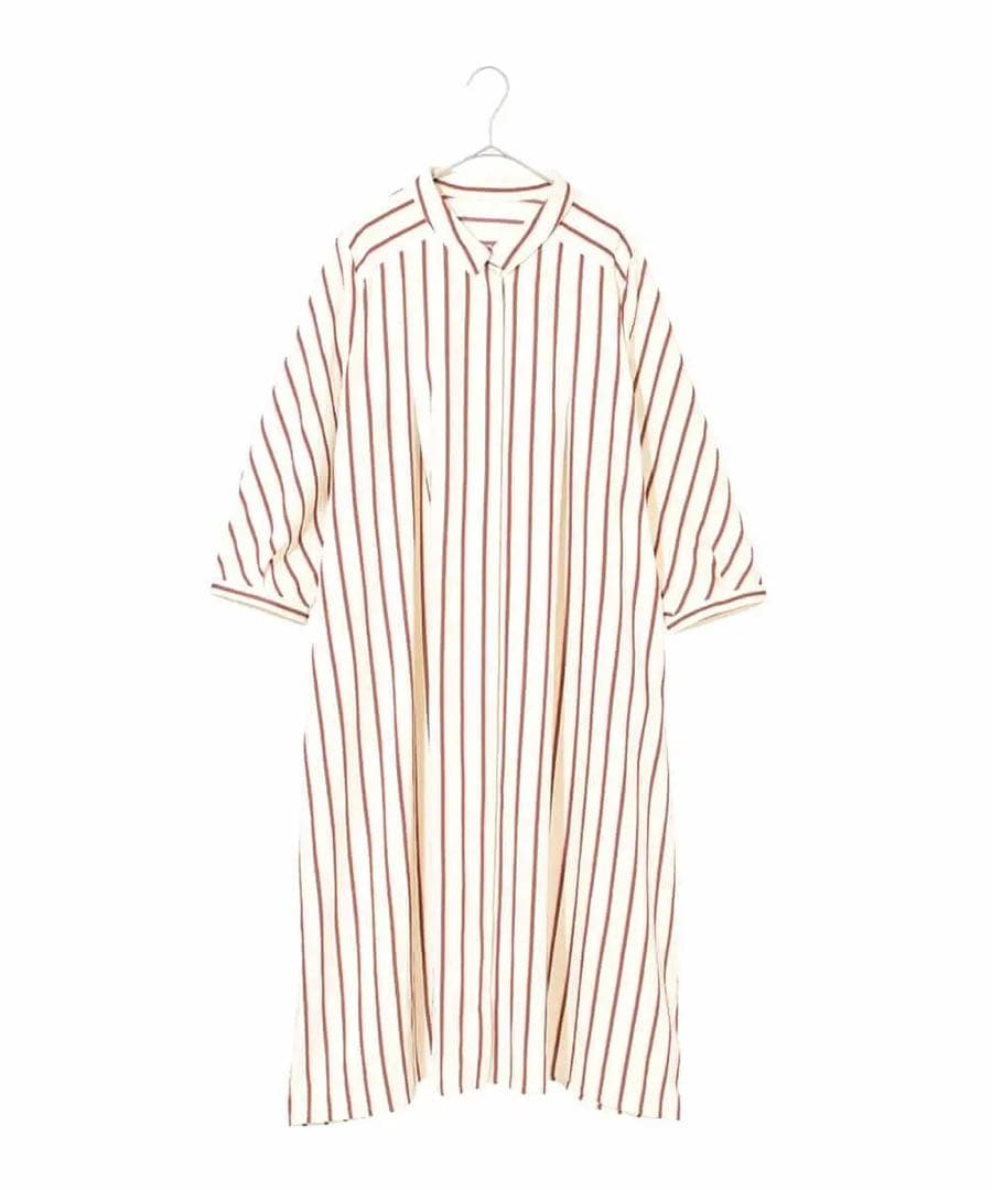 新品・大きいサイズ☆ヒロコ ビス グランデ/ストライプシャツワンピース　◎13号