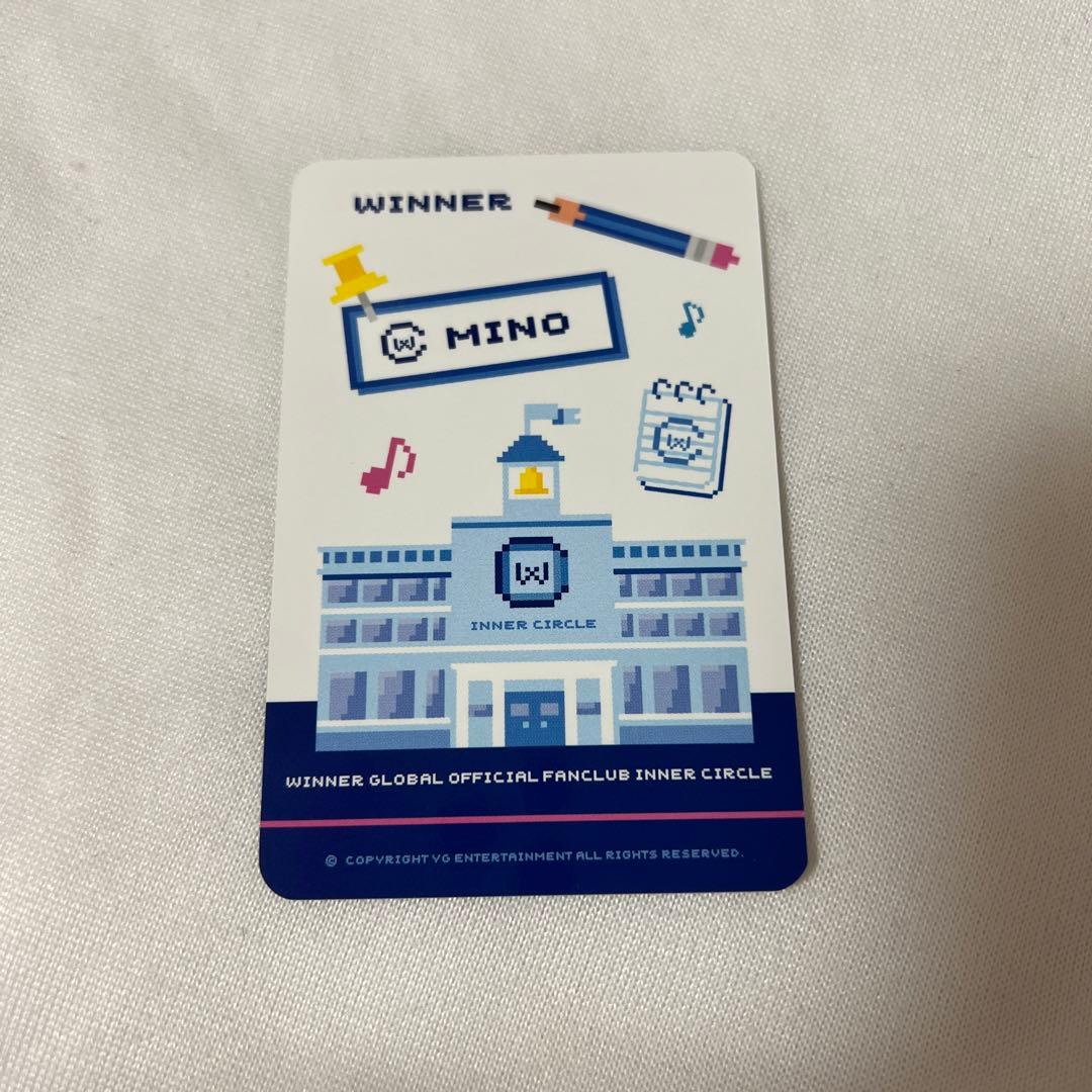 WINNER FC限定 ファンクラブ 制服 トレカ ミノ