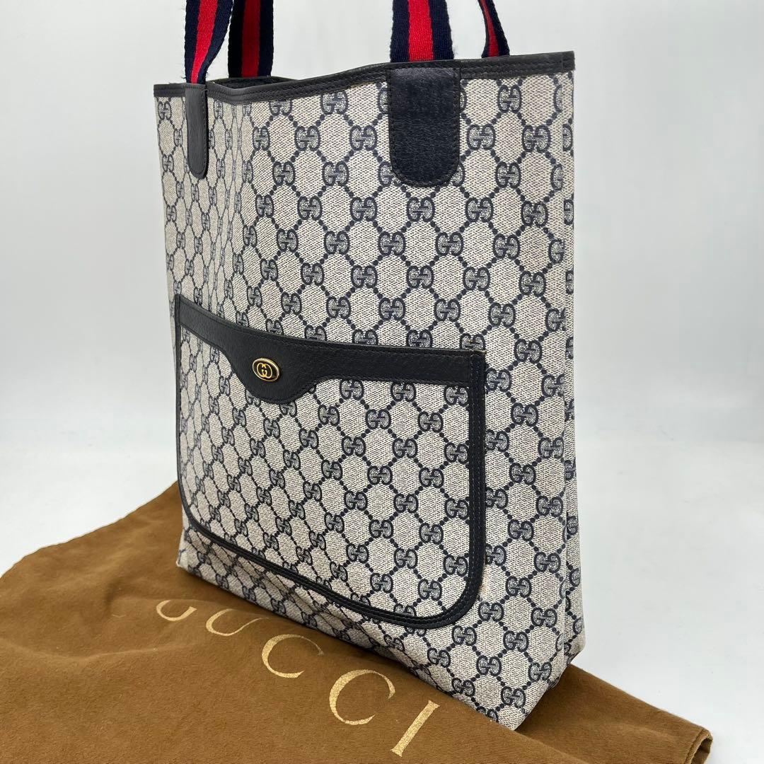 グッチ トートバッグ 肩掛け GG柄 インターロッキング シェリーライン PVC
