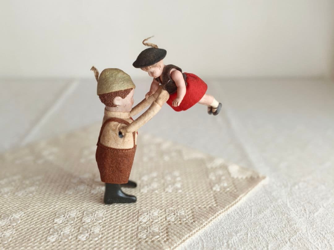 【misen2014さま】vintage ୨୧ リアルファーのおすましワンちゃん