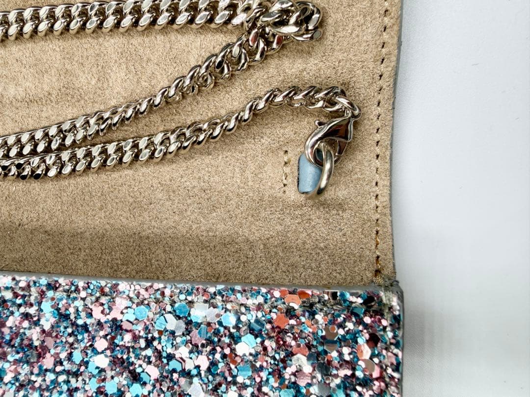 ⭐️tea⭐️美品 JIMMY CHOO グリッター クラッチバッグ