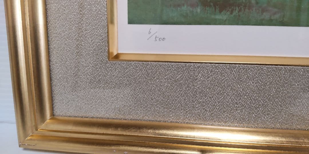 木版画 浅野信康 『黎明金色堂』 6 / 500 限定 ・本人サイン落款有り