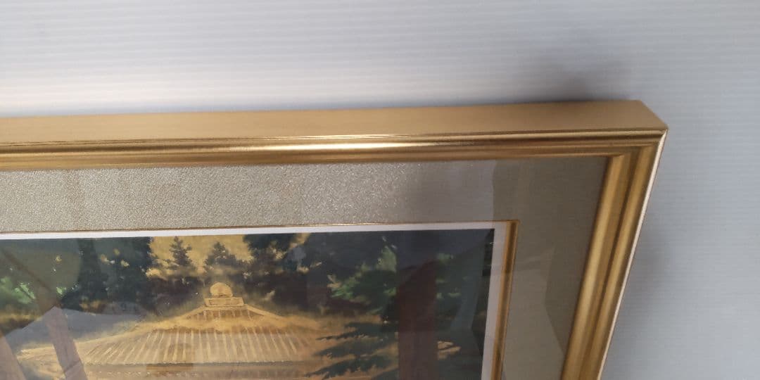 木版画 浅野信康 『黎明金色堂』 6 / 500 限定 ・本人サイン落款有り