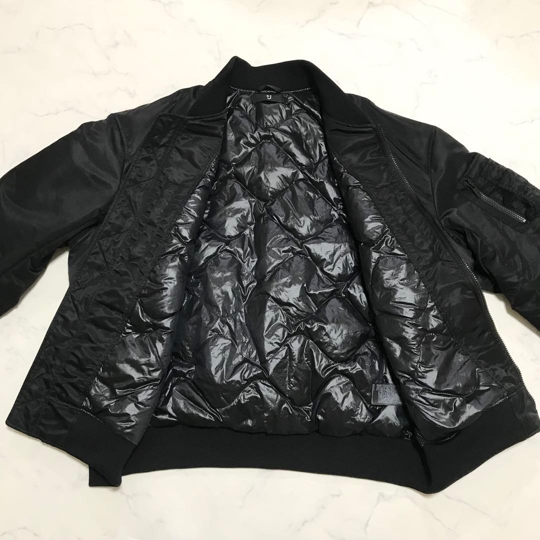 【美品】【XXLサイズ】ユニクロ +Jハイブリッドダウンオーバーサイズ MA-1